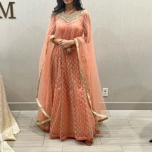 Peach Indian gown